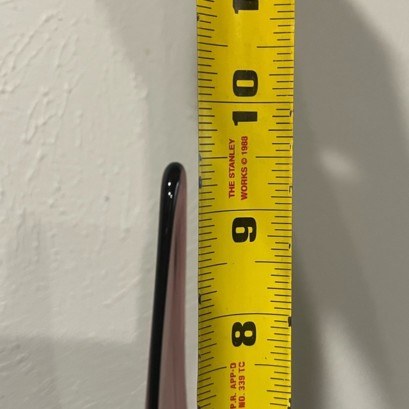 Elegant Glass Teardrop candle holder. - amethyst Viking glass swung - Picture 4 of 4